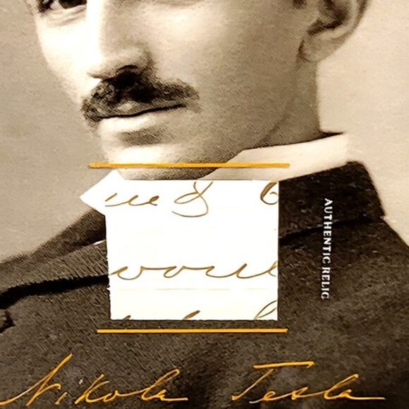 Authentic Nikola Tesla Handwriting Relic Piece of History - Picture 2 of 4